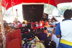 Un spectacle pour les enfants joué à Grande Fontaine