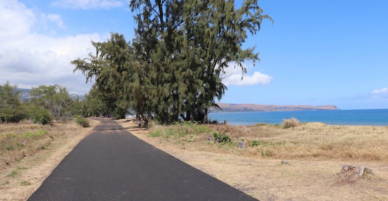 La piste cyclable entre l'Étang et Cambaie