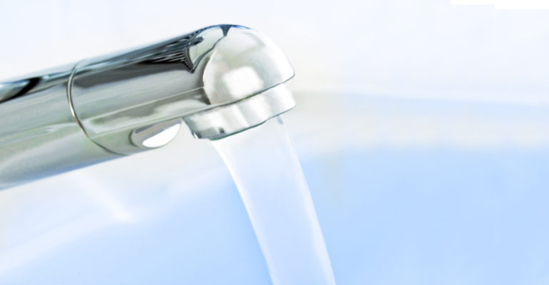 Un robinet d'eau